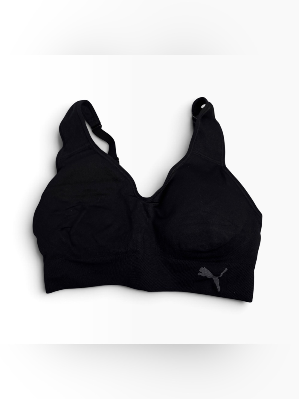 Puma Seamless Sports Bra NIB | Small • Black • Moisture‑Wicking • 1 Bra